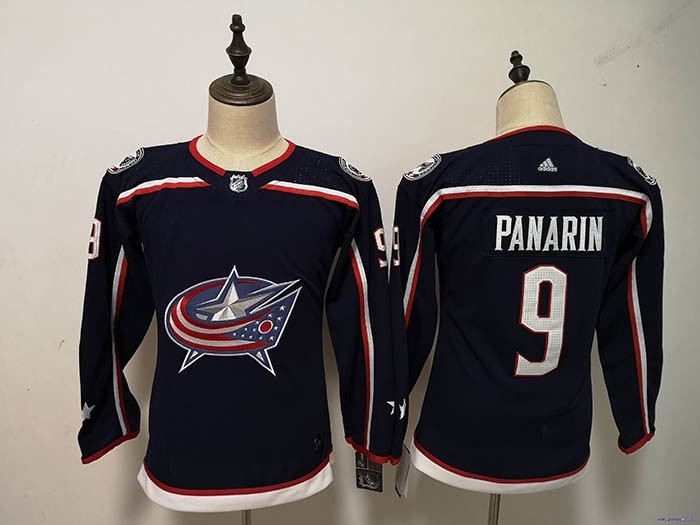 Youth Columbus Blue Jackets #9 Artemi Panarin Navy Adidas Jersey