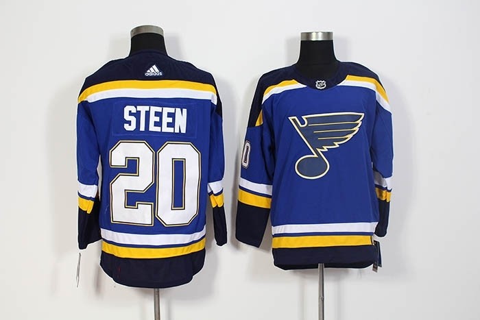 NHL St. Louis Blues #20 Alexander Steen Blue Adidas Jersey