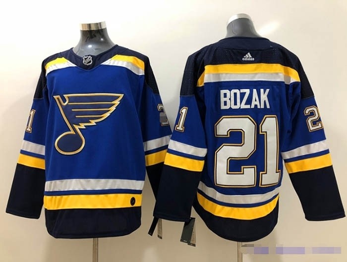 NHL St. Louis Blues #21 Tyler Bozak Blue Adidas Jersey