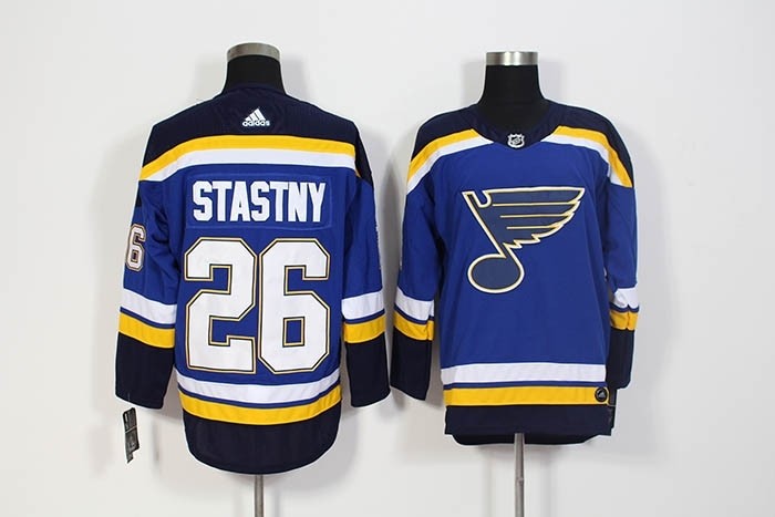 NHL St. Louis Blues #26 Paul Stastny Blue Adidas Jersey