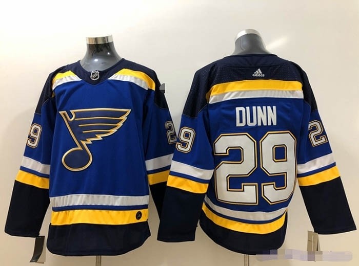 NHL St. Louis Blues #29 Vince Dunn Blue Adidas Jersey