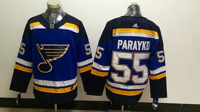 NHL St. Louis Blues #55 Colton Parayko Blue Adidas Jersey