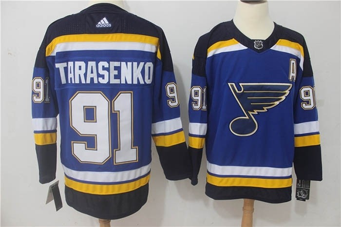 NHL St. Louis Blues #91 Vladimir Tarasenko Blue Adidas Jersey