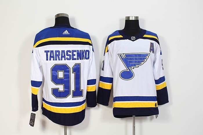 NHL St. Louis Blues #91 Vladimir Tarasenko White Adidas Jersey