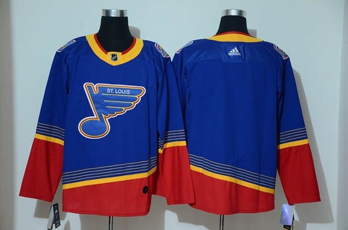 NHL St. Louis Blues Blank Blue Adidas Reissue Jersey