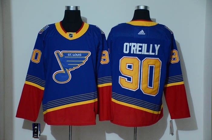 NHL St. Louis Blues #90 Ryan O'Reilly Blue Adidas Reissue Jersey