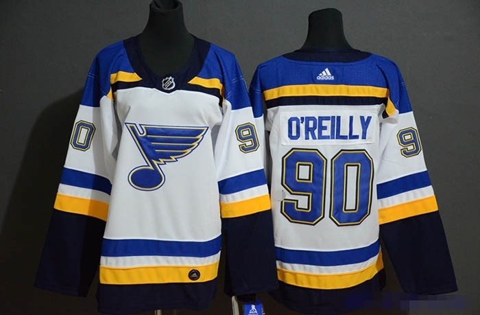 Women St. Louis Blues #90 Ryan O'Reilly White Adidas Jersey