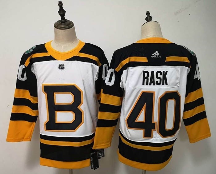 NHL Boston Bruins #40 Tuukka Rask White 2019 Winter Classic Jersey