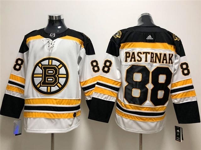 Boston Bruins #88 David Pastrnak White Adidas Jersey