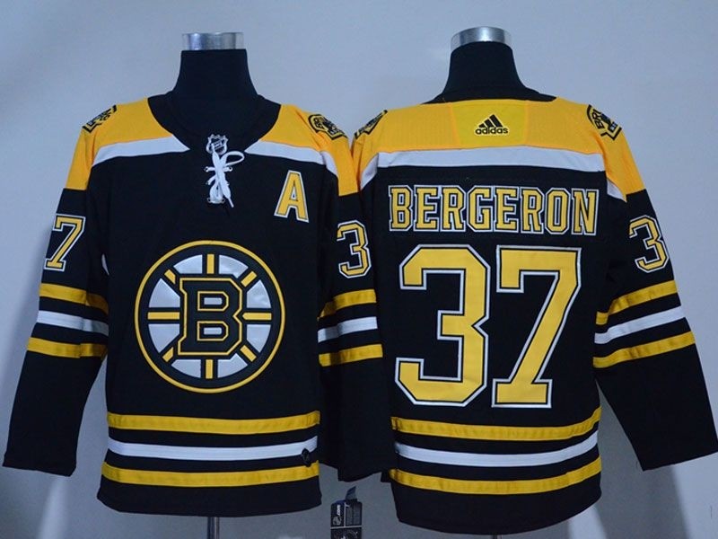 NHL Boston Bruins #37 Patrice Bergeron Black Adidas Jersey