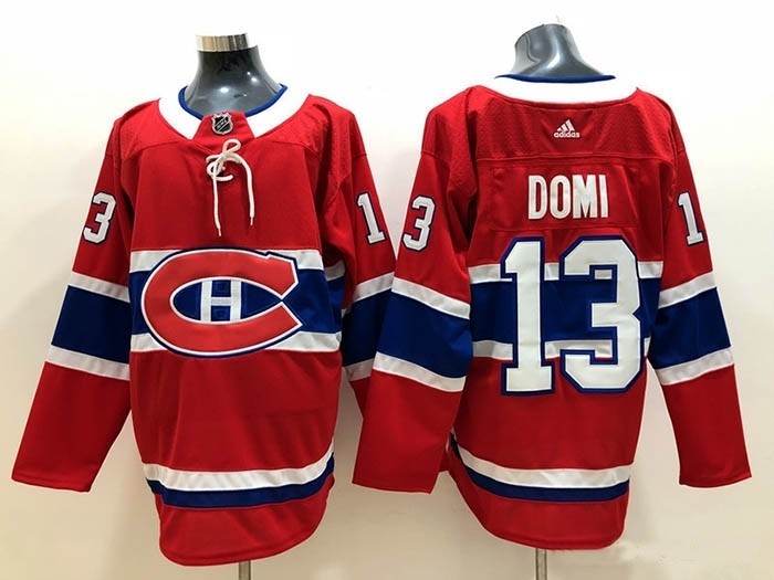 NHL Montreal Canadiens #13 Max Domi Red Adidas Jersey