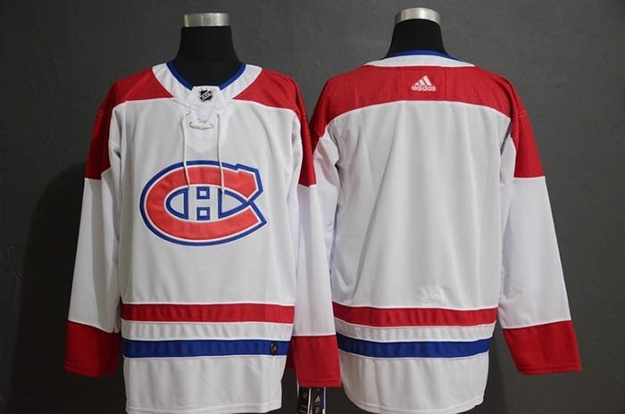 NHL Montreal Canadiens Blank White Adidas Jersey