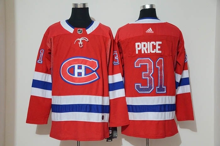 NHL Montreal Canadiens #31 Carey Price Red Drift Fashion Adidas Jersey