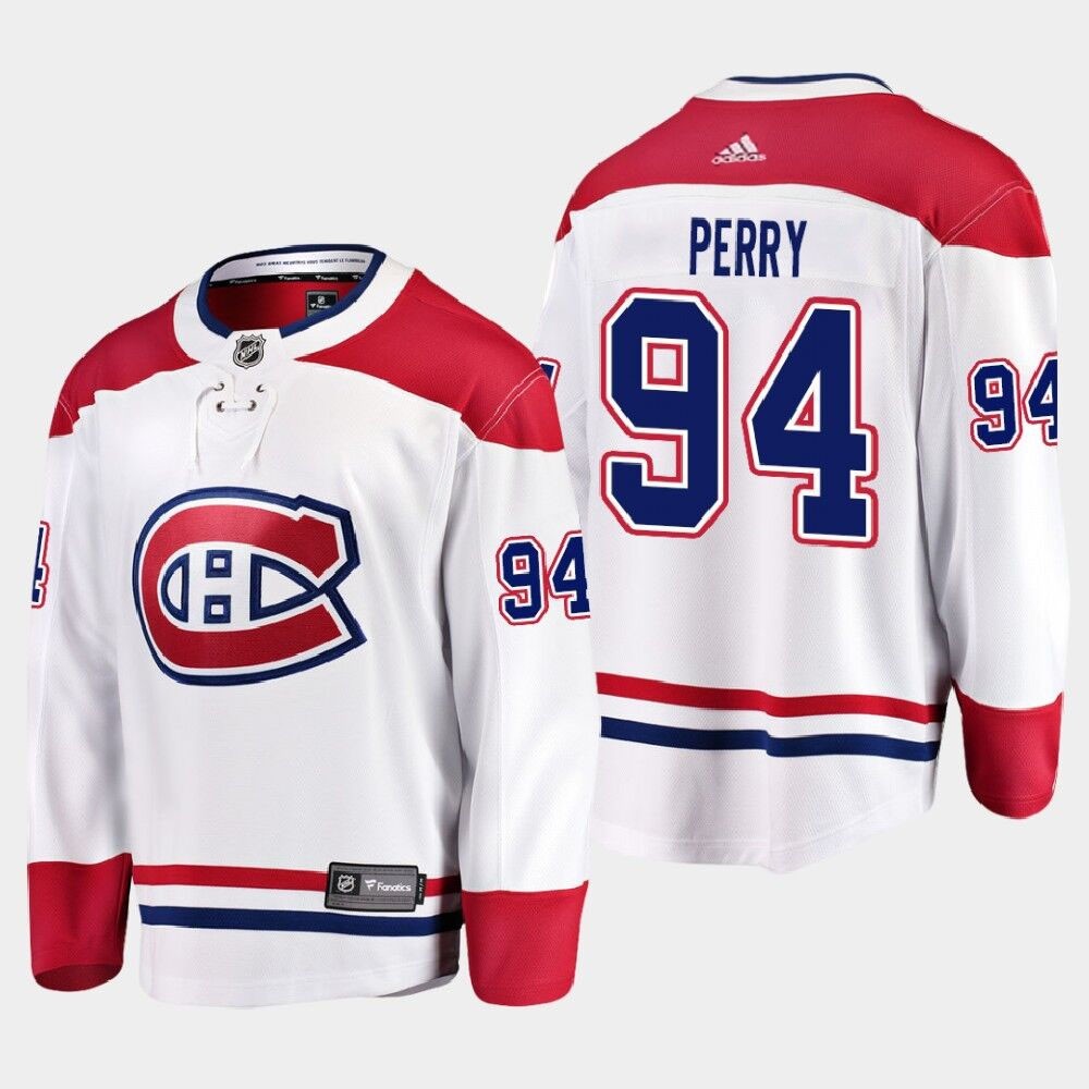 NHL Montreal Canadiens #94 Corey Perry White Adidas Jersey