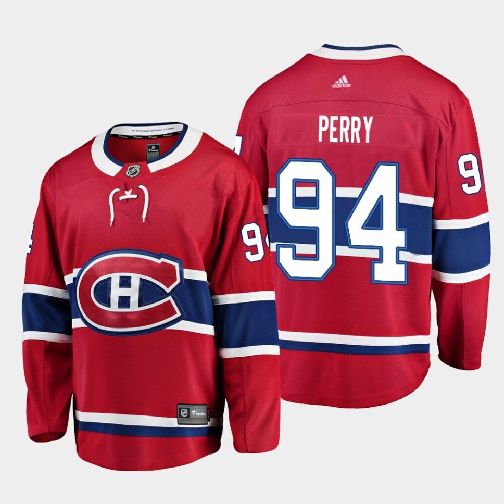 NHL Montreal Canadiens #94 Corey Perry Red Adidas Jersey