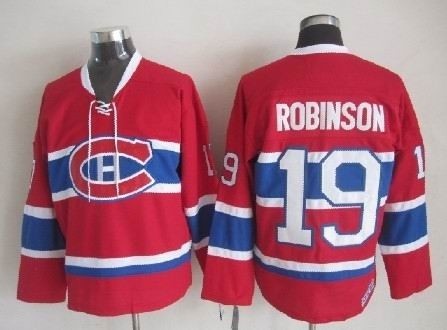 Men's Montreal Canadiens #19 Larry Robinson 1970-71 Red Throwback CCM Jersey