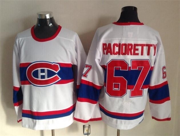 Men's Montreal Canadiens #67 Max Pacioretty White Throwback CCM Jersey