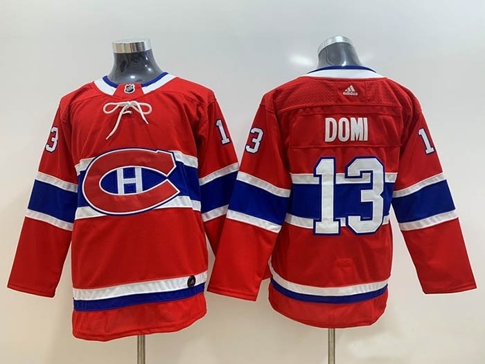 Youth Montreal Canadiens #13 Max Domi Red Adidas Jersey