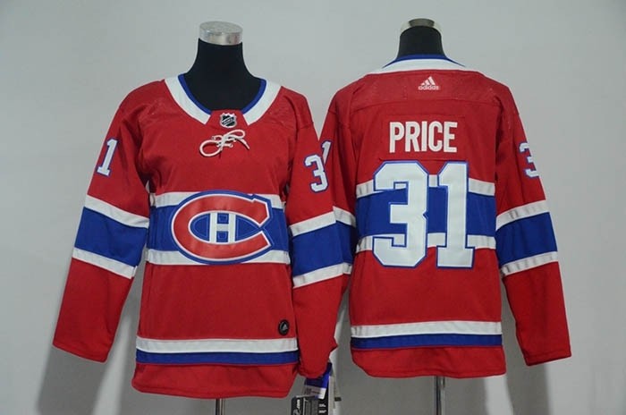 Youth Montreal Canadiens #31 Carey Price Red Adidas Jersey