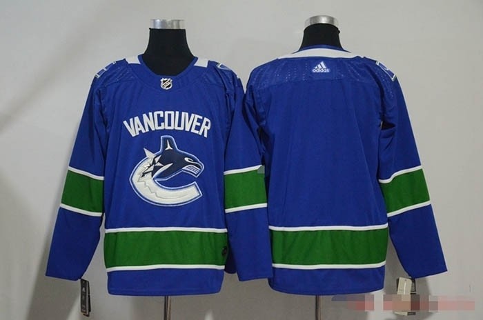 NHL Vancouver Canucks Blank Blue Adidas Jersey