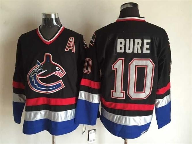 Men's Vancouver Canucks #10 Pavel Bure 2003-04 Black CCM Throwback Jersey