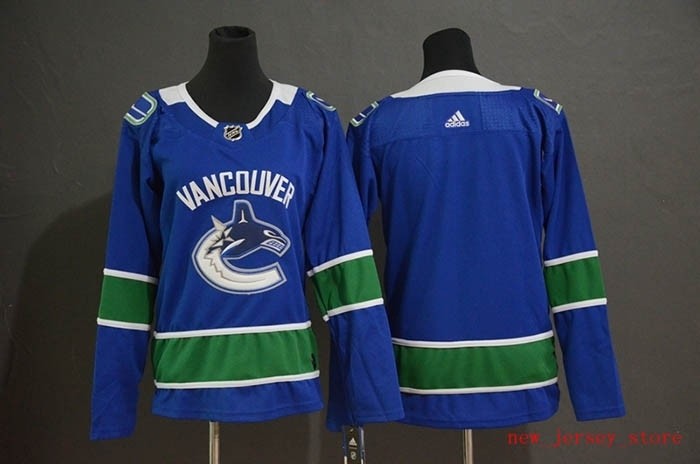 Women Vancouver Canucks Blank Blue Adidas Jersey