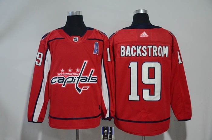 NHL Washington Capitals #19 Nicklas Backstrom Red Adidas Jersey