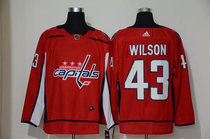 NHL Washington Capitals #43 Tom Wilson Red Adidas Jersey