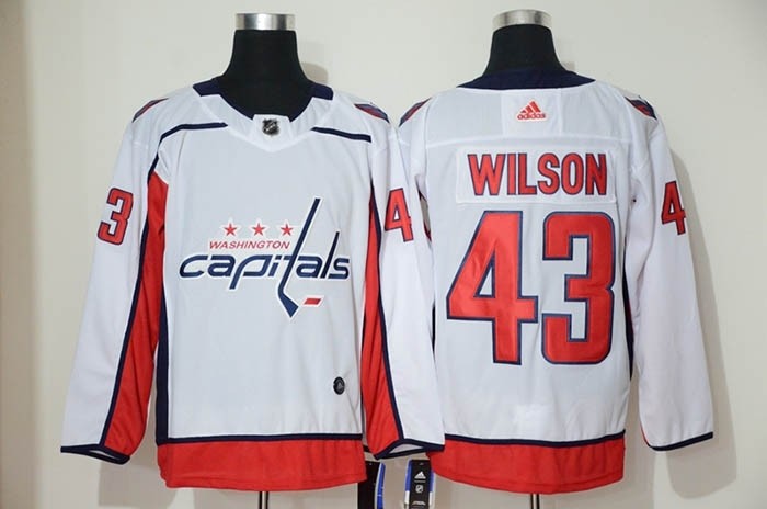 NHL Washington Capitals #43 Tom Wilson White Adidas Jersey