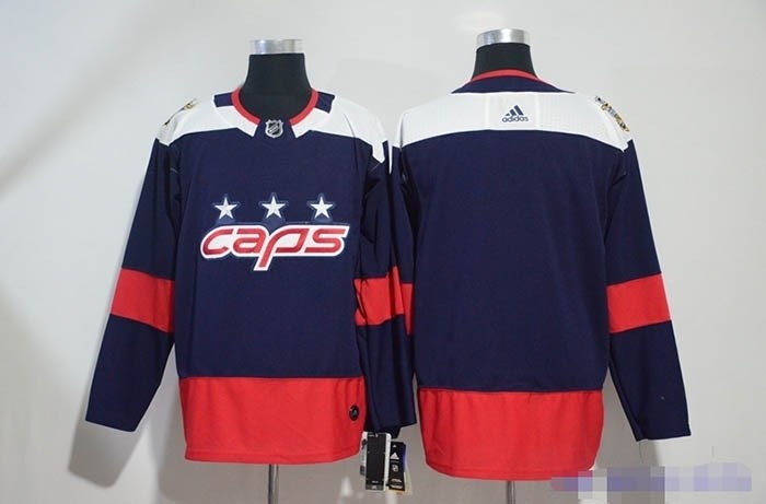 NHL Washington Capitals Blank Navy 2018 Stadium Series Premier Jersey