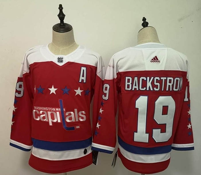 NHL Washington Capitals #19 Nicklas Backstrom Red Third Adidas Jersey