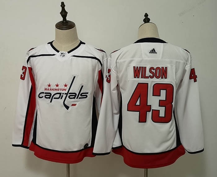 Women Washington Capitals #43 Tom Wilson White Adidas Jersey