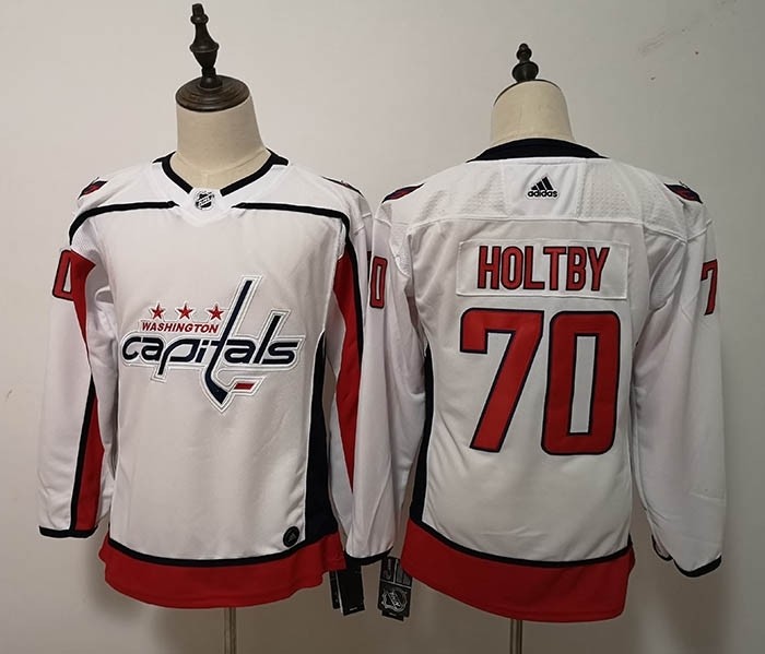 Women Washington Capitals #70 Braden Holtby White Adidas Jersey