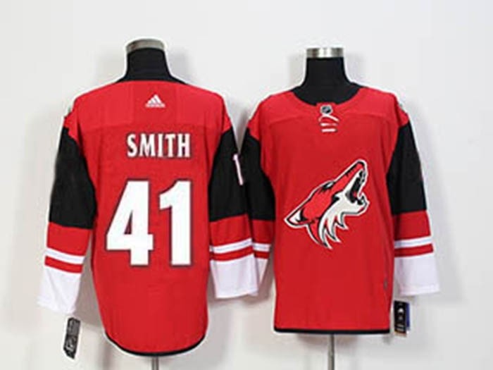 NHL Arizona Coyotes #41 Mike Smith Red adidas Jersey