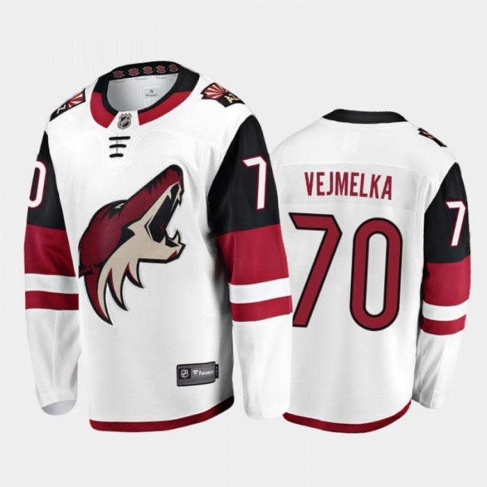 NHL Arizona Coyotes #70 Karel Vejmelka White adidas Jersey