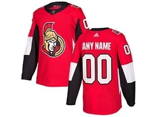 NHL Ottawa Senators red Adidas Customized Jersey