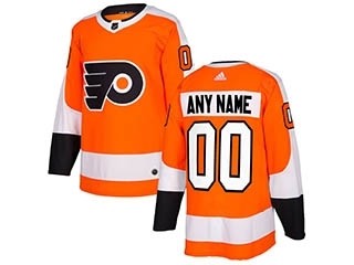 NHL Philadelphia Flyers Orange Adidas Customized Jersey