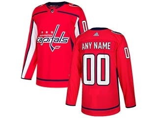 NHL Washington Capitals Adidas red Customized Jersey