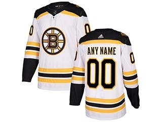 NHL Boston Bruins Adidas white Customized Jersey