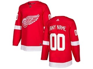 NHL Detroit red Wings Adidas red Customized Jersey