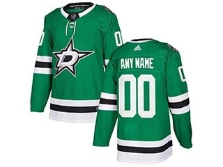 NHL Dallas Stars Adidas Green Customized Jersey