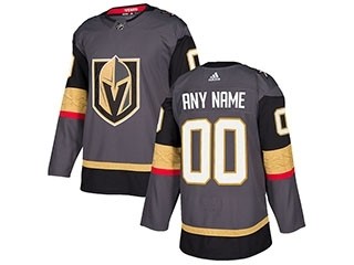 NHL Vegas Golden Knights Blank Gray Adidas Customized Jersey