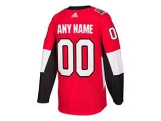 NHL Ottawa Senators red Adidas Customized Jersey