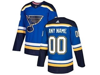 NHL St. Louis Blues Blue Adidas Customized Jersey