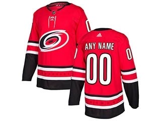 NHL Carolina Hurricanes Adidas red Customized Jersey