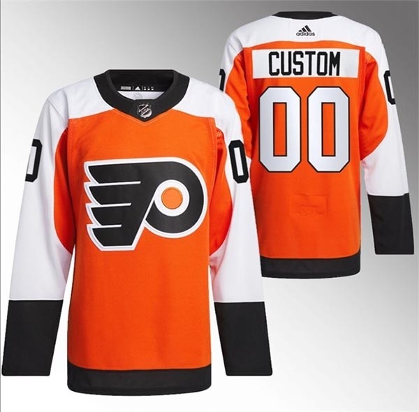 Men's Philadelphia Flyers Custom 2023-24 Orange Stitched Jersey(Name and number remark in comment column)