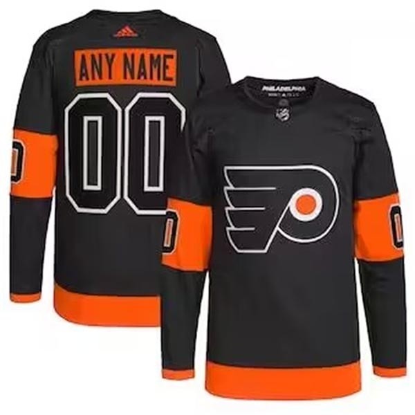 Men's Philadelphia Flyers adidas black Away Authentic Pro Custom Jersey(Name and number remark in comment column)