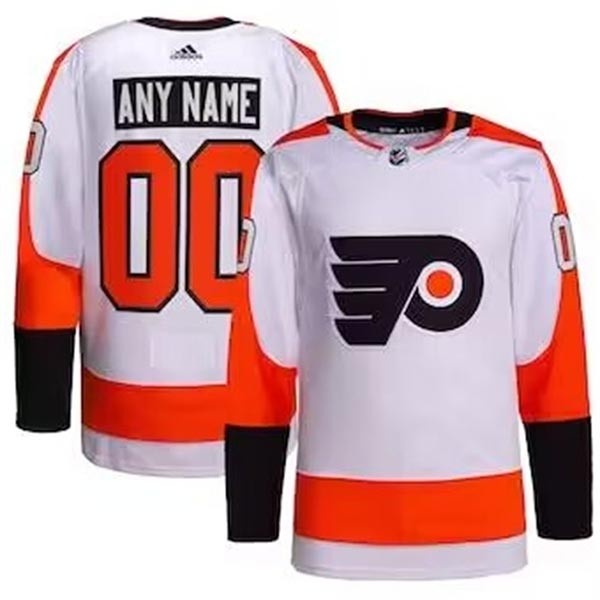 Men's Philadelphia Flyers adidas White Away Authentic Pro Custom Jersey(Name and number remark in comment column)