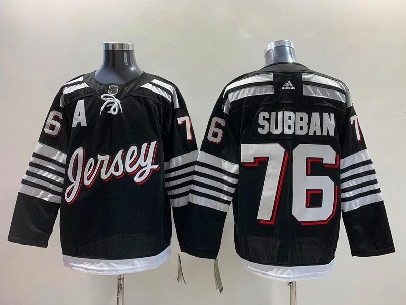 New Jersey Devils #76 P.K. Subban 2021-22 Alternate Black Jersey