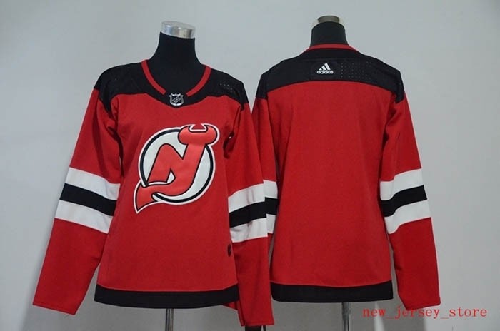 Women New Jersey Devils Blank Red Adidas Jersey